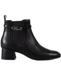 KARL LAGERFELD - Bonnie Ankle Boots - Lyst