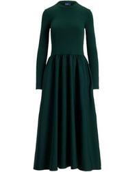 Polo Ralph Lauren - ロングスリーブ ギャザードレス - Lyst