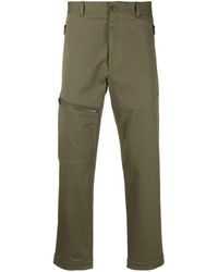 Moncler - Tapered-Hose Mit Logo-Patch - Lyst