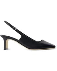 Aeyde - Liza Square-Toe Leather Pumps - Lyst