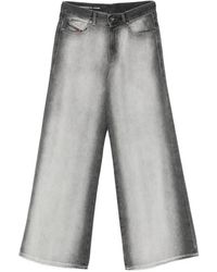 DIESEL - 1978 D-Akemi-Fsi Wide-Leg Jeans - Lyst