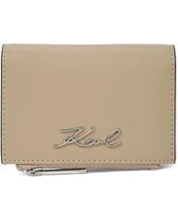 KARL LAGERFELD - K/Signature Bifold Wallet - Lyst