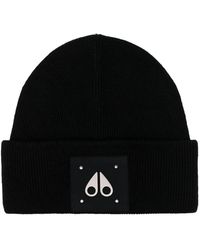 Moose Knuckles - Logo-Patch Wool Beanie - Lyst