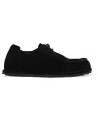 Birkenstock - Utti Lace Suede Derby Shoes - Lyst
