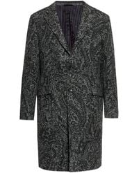 Etro - Maxi-Jas Met Paisley-Patroon - Lyst