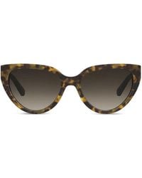 Love Moschino - Tortoiseshell-Effect Cat-Eye Sunglasses - Lyst