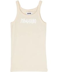 Magliano - Logo-Print Sleeveless Top - Lyst