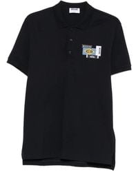 Moschino - Logo-Patch Polo Shirt - Lyst