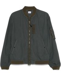 C.P. Company - Logo-Embroidered Bomber Jacket - Lyst