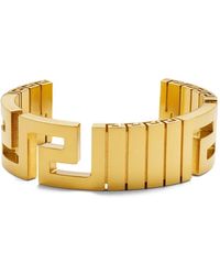 Versace - Greek Brass Bracelet - Lyst