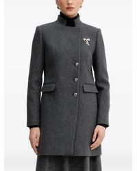 Morgan - Bow-Embellished Coat - Lyst
