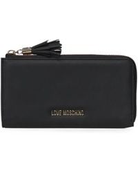 Love Moschino - Tassel-Detail Logo-Plaque Wallet - Lyst