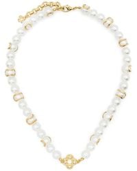Casablancabrand - Collar de perlas con charm del logo - Lyst