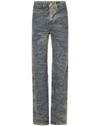 FEDERICA TOSI - Acid-Wash Straight-Leg Jeans - Lyst