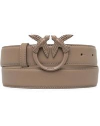 Pinko - Colored-Buckle Leather Belt - Lyst