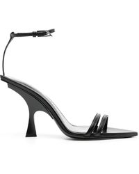 The Attico - Ester 95mm Leather Sandals - Lyst