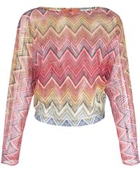 Missoni - Zigzag-pattern Long-sleeved T-shirt - Lyst