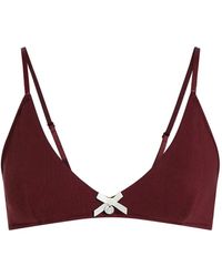KARL LAGERFELD - Autograph Pointelle Bralette - Lyst