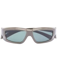 Rick Owens - Rick Sonnenbrille Mit Eckigem Gestell - Lyst