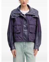 Pinko - Hooded Panelled Jacket - Lyst