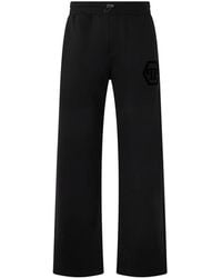 Philipp Plein - Hexagon Logo-Patch Track Pants - Lyst