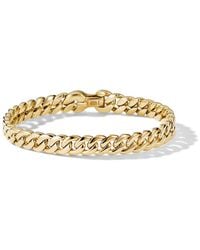 David Yurman - 18Kt Curb Chain Bracelet (8Mm) - Lyst