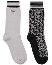Lacoste - Socken Mit Geometrischem Muster (2Er-Set) - Lyst