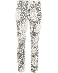 Mother - Shadow Leopard Skinny-cut Jeans - Lyst