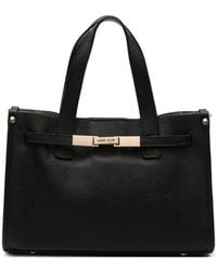 Marc Ellis - Sac Cabas Grainé À Plaque Logo - Lyst