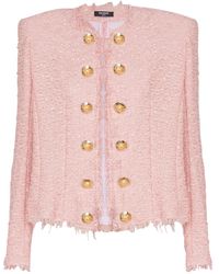 Balmain - Veste En Tweed À Sequins - Lyst