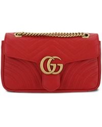 Gucci - Gg Marmont Kleine Schoudertas - Lyst