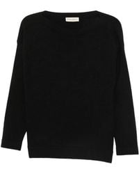 SERGIO MORETTI FIRENZE - Boat-Neck Long-Sleeve Sweater - Lyst