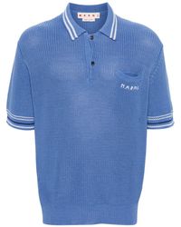 Marni - Chunky-knit Polo Shirt - Lyst