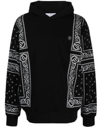 Philipp Plein - Bandana-Print Long-Sleeve Hoodie - Lyst