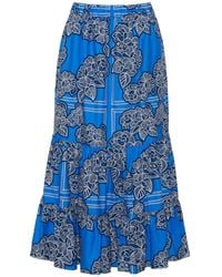 Cara Cara - Chase Floral-Print Midi Skirt - Lyst