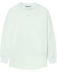 Palm Angels - Logo-embroidered Cotton Sweatshirt - Lyst