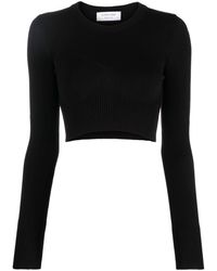 Marine Serre - Cropped Knitted Top - Lyst