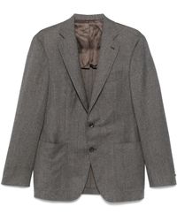 Canali - Mélange-Effect Blazer - Lyst