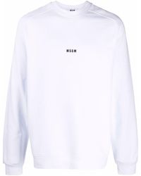 MSGM - Sweater Met Logoprint - Lyst