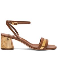 Casadei - Buckle-Strap Heeled Sandals - Lyst