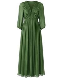 Kaos - Ruched-Trim Pleated Maxi Dress - Lyst