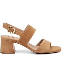 Frau - Block-Heel Suede Sandals - Lyst