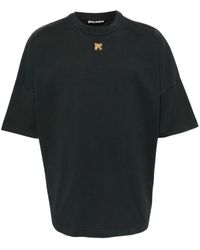 Palm Angels - T-shirt Foggy Logo Over en coton - Lyst