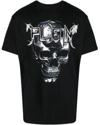 Philipp Plein - Logo-Patch Round-Neck T-Shirt - Lyst