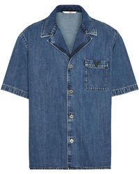 Valentino Garavani - Vディテール デニムシャツ - Lyst