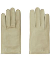 Burberry - Equestrian Knight-motif Leather Gloves - Lyst