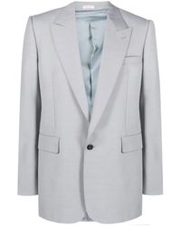 McQueen - ピークドラペル シングルジャケット - Lyst