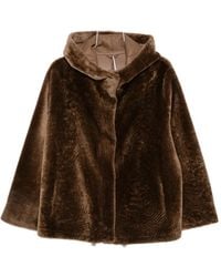 Manzoni 24 - Hooded Shearling Jacket - Lyst