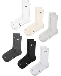 Nike - Logo-Embroidered Socks (Set Of Six) - Lyst