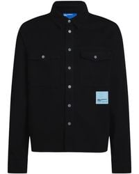 KARL LAGERFELD - X Pietro Terzini Logo-Patch Overshirt - Lyst